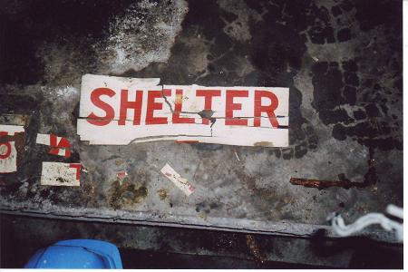 shelter sign